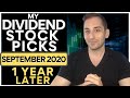 My Dividend Stock Picks 1 Year Later: WAS I RIGHT? | September 2020 Stock Picks Reviewed | Ep. 6