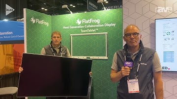 FlatFrog TeamTablet introduction at InfoComm 2023