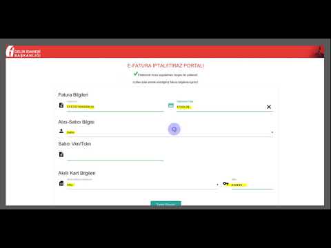 Fatura tutarı formatı hatalı, gib iptal portalı