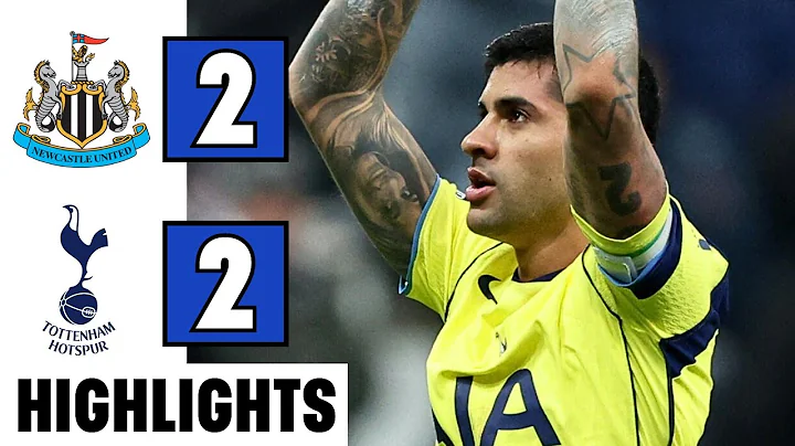Newcastle vs Tottenham Hotspur 2-2 Highlights | Cristian Romero Bicycle Kick Goal | Premier League 