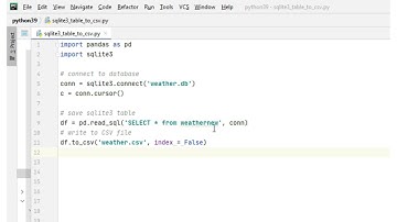 How to save CSV in sqlite3 Pandas Python3