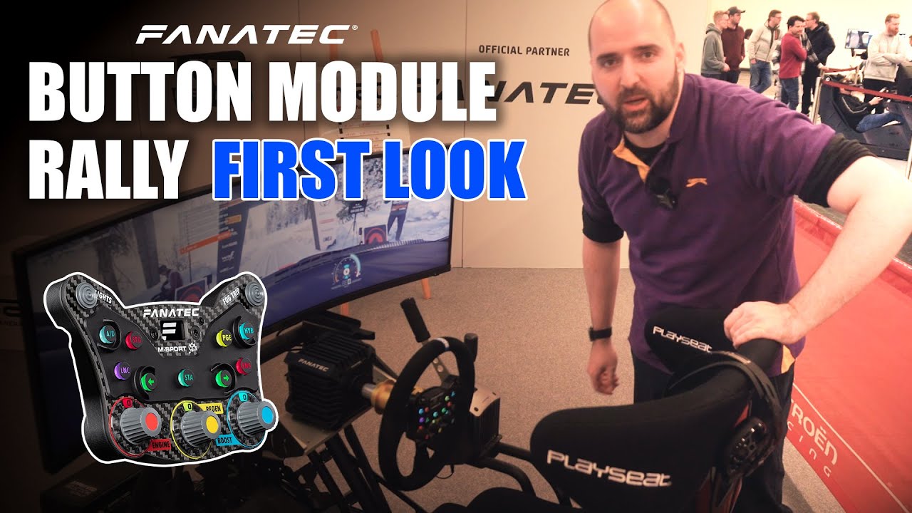 Fanatec Button Module Rally With Sparco Wheel Rim - First Look