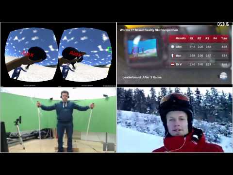 World's first live mixed reality ski competition race 4 and overall results