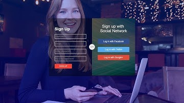 CARA MEMBUAT LOGIN DENGAN SOSIAL MEDIA | HTML & CSS Login Page