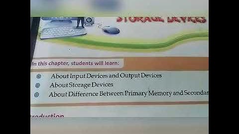Std-4/Sub-Computer/Ch-2. Input,Output And Storage Devices(Part 1)