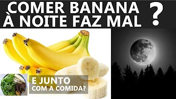 Pode comer banana junto com a comida?
