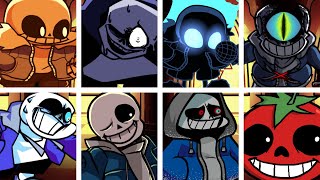 Sansational but everytime it's Sans turn a Different Skin Mod is used