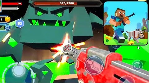 Fire Craft 3D Pixel World Boss Fight - Zombie Shooter Android Games - Android Gameplay Part 3