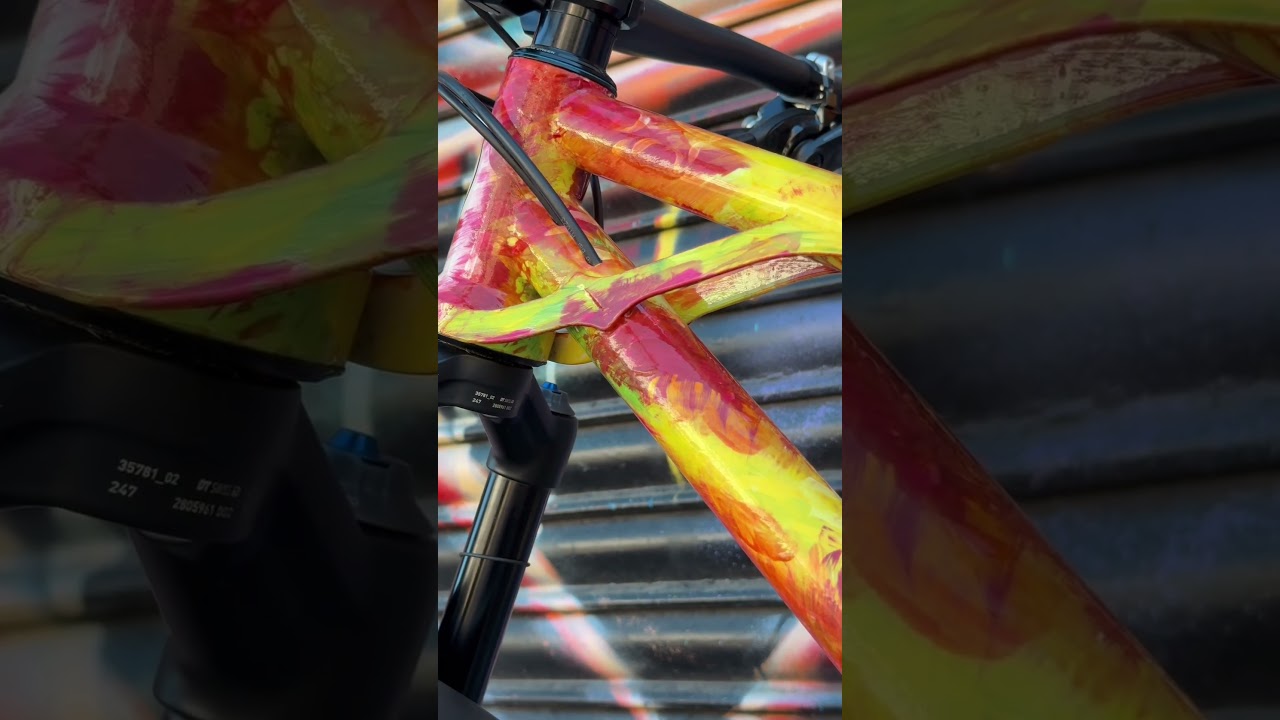 What about that paint job? The Zoceli Rutina is a custom steel down-country bike with 115mm travel.