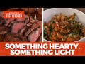 How to Make the Ultimate Dinner of Beef Top Loin Roast with Potatoes and Chopped Carrot Salad