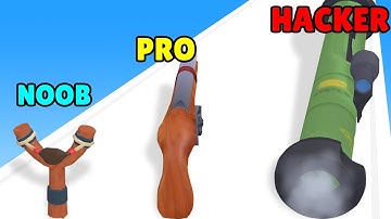 NOOB vs PRO vs HACKER in Gun Run!