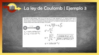 Ley de Coulomb | Ejemplo 3