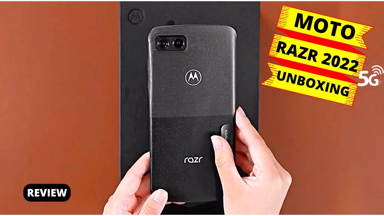 moto razr 2022 5g black unboxing || moto razr 2022 hands on review