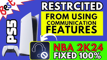 Je kunt de communicatiefuncties van PS5 NBA 2k24 niet gebruiken - OPGELOST