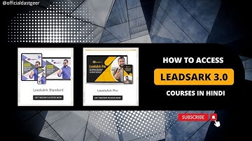 How to Access LeadsArk 3.0 Courses | How to access l Leadsark course hindi