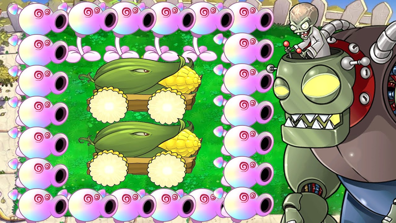 99 Hypno Pea vs 2 Cob Cannon vs Team Gargantuar vs Dr. Zomboss - Plants ...
