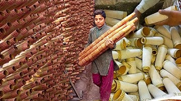 How Textile Paper Cones Are Made - Factory Inside