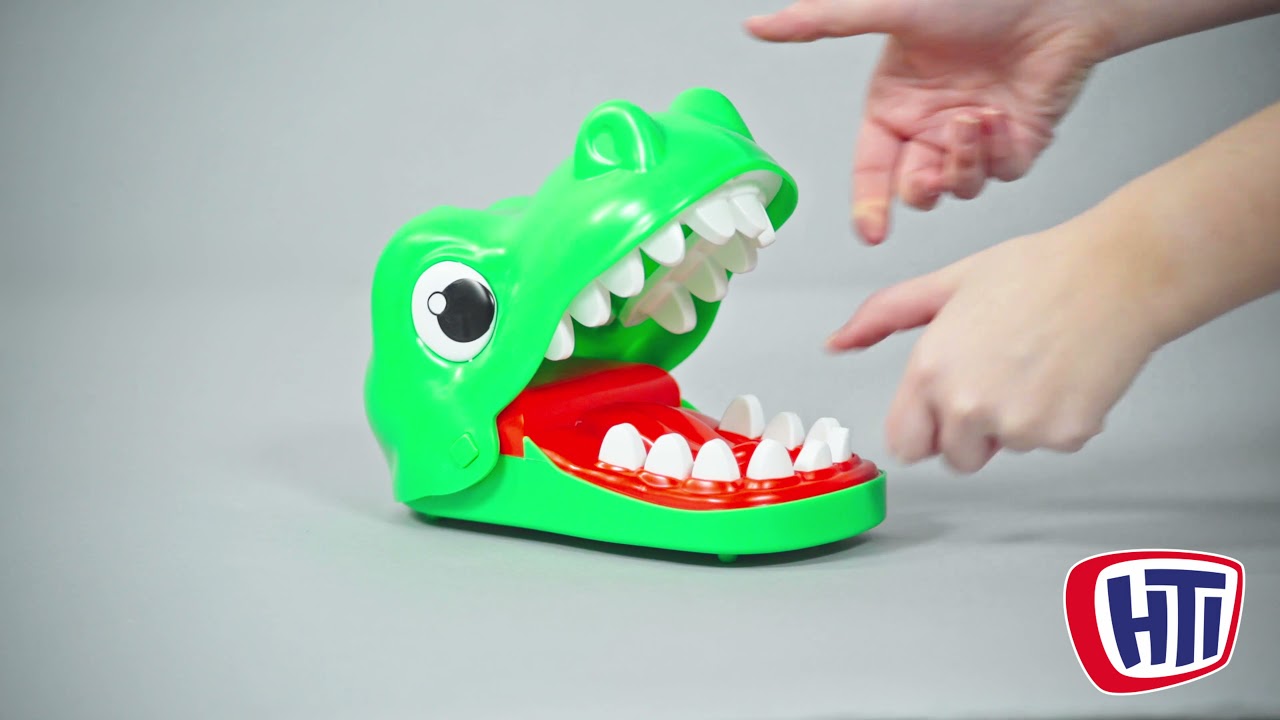 Dentista do dinossauro - Jogos de tabuleiro de dinossauros para crianças - Dino Teeth Toys Game Para Crianças Design Na Forma De Uma Boca De Dinossauro, Mantenha As Crianças Entretidas Fashionteyy