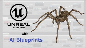 Medhue Wolf Spider with AI Blueprints inside Unreal Engine!!