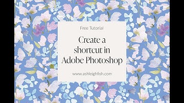 How to create a shortcut in Photoshop - Smart object shortcut for Surface Pattern Design