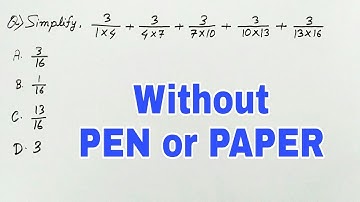 Simplification Short Tricks without Pen or Paper (In Hindi)
