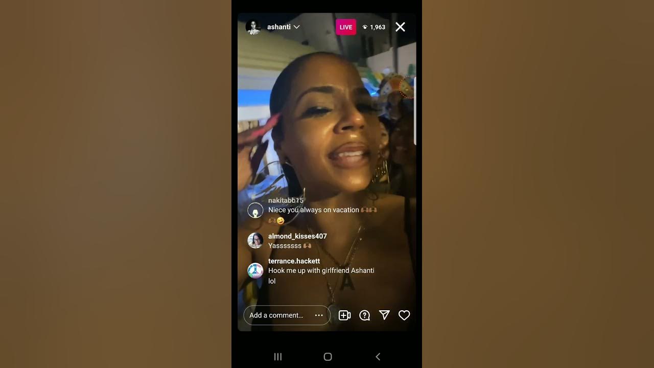 ashanti ig live - YouTube