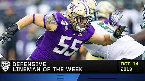 Huskies' Ryan Bowman earns Pac-12 Defensive Linema...