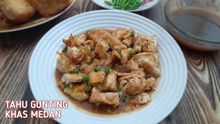 Tahu Gunting jajanan Khas Anak Medan|| Tahunya cuma digunting atau dipotong tapi rasanya mantul