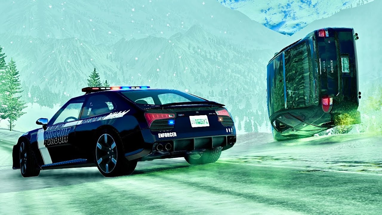 Epic Police Chase Crash & Fails Compilation #52 - BeamNG Drive - YouTube