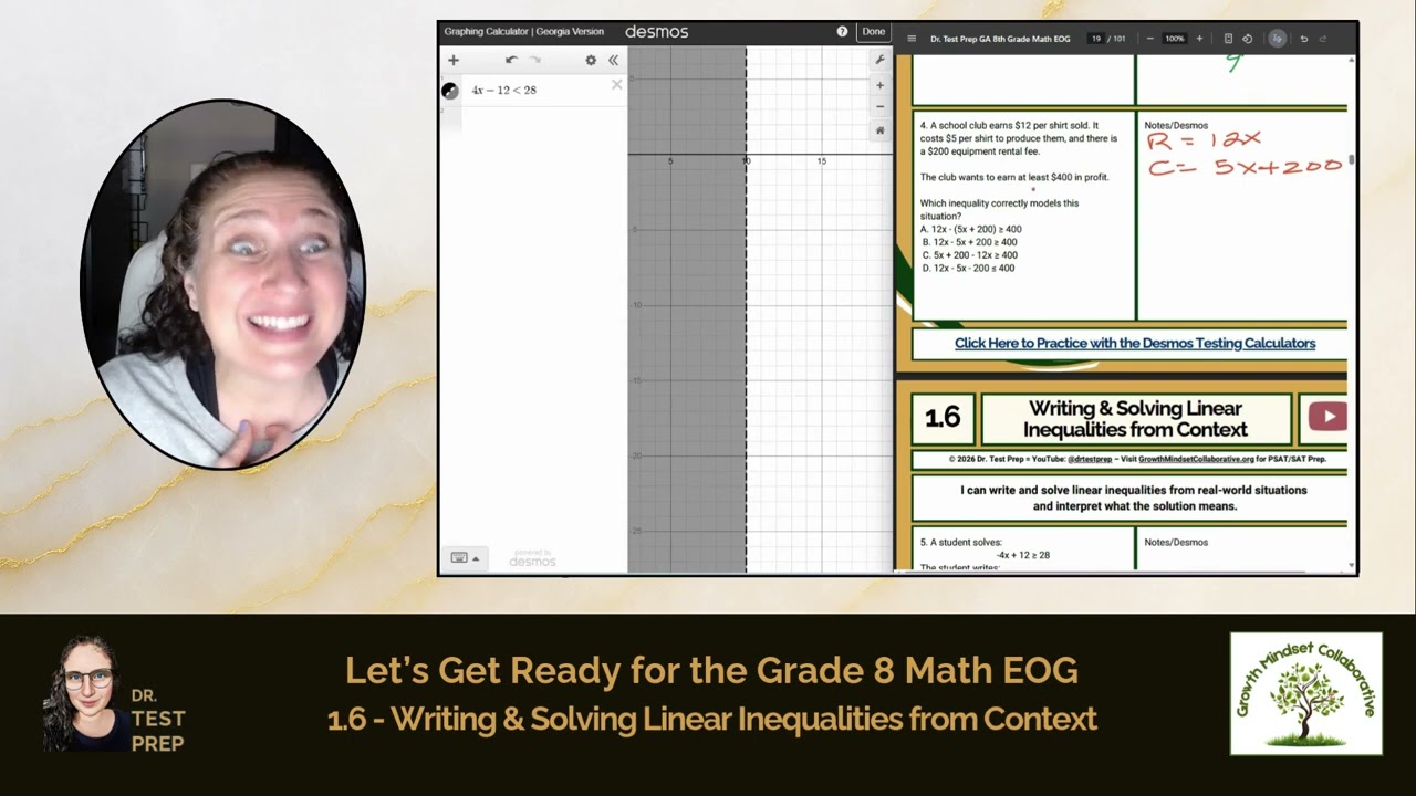 MA.8.1.6 -Writing & Solving Linear Inequalities in Context - HeyDrTestPrep.com