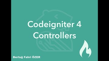 Codeigniter 4 Controllers #codeigniter #yazılımdersleri