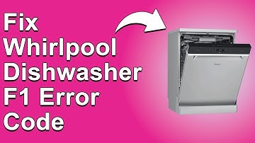 How To Fix The Whirlpool Dishwasher F1 Error Code - Meaning, Causes, & Solutions (Easy Troubleshoot)