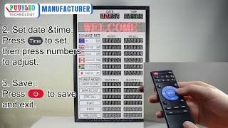 PUUSLED LED Digital Number Sign-Control Way for Exchange Rate Board