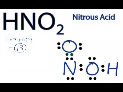 HNO2  Lewis Structure: How to Draw the Lewis Structure for Nitrous Acid