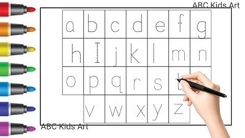 ABC, Alphabet song, ABCD, A to Z, Kids rhymes,  writing along dotted lines for toddler