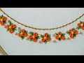 Hand Embroidery Tutorial: Neckline Design/Bullion Knot Stitch