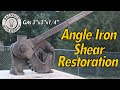 OLD Angle Iron / Metal Shear ~ RESTORATION ~ Cutting Angle Iron WITHOUT a SAW