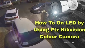 HIKVISION COLOUR VIWE CAMERA LED LIGHT ON HIKVISION DS-2CE16D0T-LPFS BY USING PTZ MODE