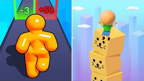 Tall Man Run Vs Cube Surfer 🌺🌺🌺All Max Update Gameplay KT4D