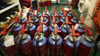 Annual Survey With Hundreds Of Fire Extinguishers | Life At Sea