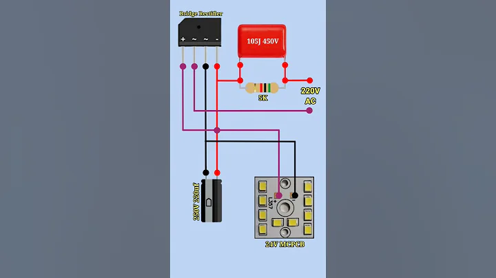 Led bulb driver circuit #diy #shorts #electronics