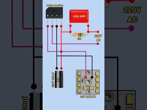 Led bulb driver circuit #diy #shorts #electronics