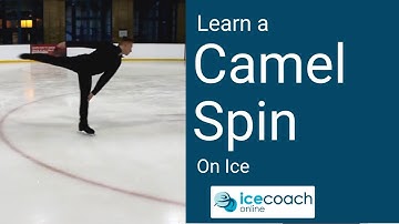 Learn a Camel Spin / Parallel Spin on Ice! Skating Lesson by Ice Coach Online!