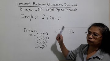 Math 8 - C1L3P3: Factoring Quadratic Trinomials Part 3