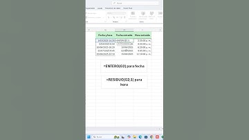 Cómo Extraer Fecha y Hora de una Celda Combinada en Excel Fácilmente #sepamosexcelviral #excel