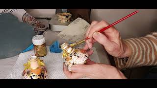 PORCELAIN RESTORATION AND REPAIR SANDING AND GOLD GILDING #ceramics #restoration #porcelain #repair