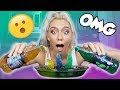 CRAZY INSTANT WATER TO ICE MAGIC TRICK!!! RAINBOW ICE! | NICOLE SKYES