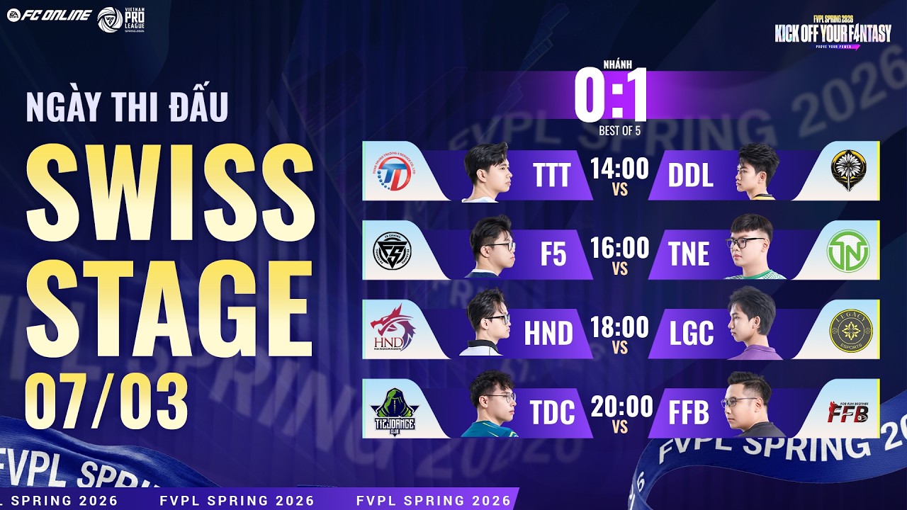 [NHÁNH 0W - 1L] THỬ THÁCH CAM GO BẮT ĐẦU | FVPL SPRING 2026 - SWISS STAGE 07/03