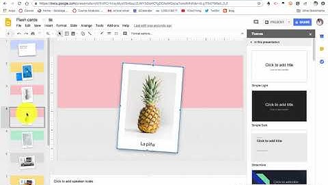 Creating Flashcards using Google Slides