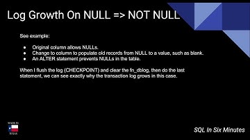 TSQL: Altering Column To NOT NULL Causes Log Growth Spike